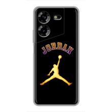 Чехлы для Tecno POVA 5 (LG7n) - с картинкой JORDAN (AlphaPrint) (Jordan Gold)