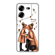 Чехол с печатью для Tecno POVA 5 (LG7n) - (Мама с ребенком) (AlphaPrint) (Дочка и мама)