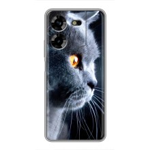 Чехлы с Котиками для Tecno POVA 5 (LG7n) (VPrint) (Серый Кот)