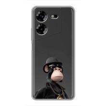 Чехлы с Обезьянами NFT для Tecno POVA 5 (LG7n) (AlphaPrint) (Обезьяна NFT)