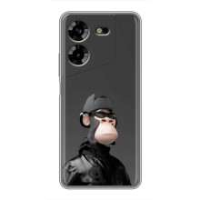 Чехлы с Обезьянами NFT для Tecno POVA 5 (LG7n) (AlphaPrint) (стильная обезьяна NFT)