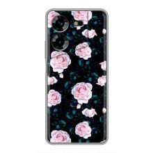 Чохли з принтом Троянд для Tecno POVA 5 (LG7n) (Чайні троянди)