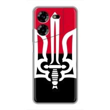 Чохли УПА (Червоно-Чорний) на Tecno POVA 5 (LG7n) (Герб України)