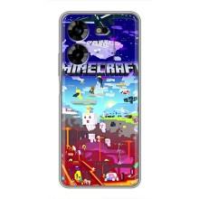 Чохол майнкрафт для Tecno POVA 5 (LG7n) (MINECRAFT)