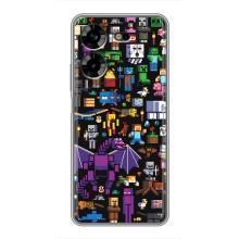 Чохол майнкрафт для Tecno POVA 5 (LG7n) (Усі персонажі)