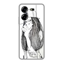 Чехол с печатью для Tecno POVA 5 (LG7n) - (Мода) (AlphaPrint) (Фото девочки)