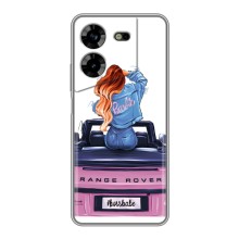 Чехол с печатью для Tecno POVA 5 (LG7n) - (Мода) (AlphaPrint) (На машине)