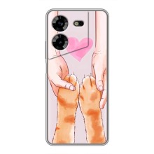 Чехол на Техно ПОВА 5 с Котами (VPrint) (Любовь к котикам)