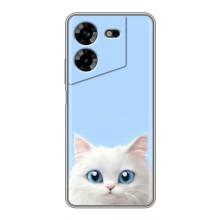 Чохол на тематику: Коти для Tecno POVA 5 (LG7n) (Білий кіт)