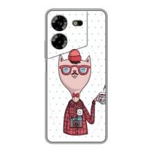 Чохол на тематику: Коти для Tecno POVA 5 (LG7n) (Кіт аристократ)