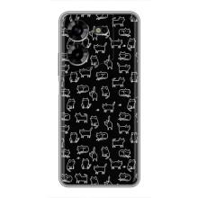 Чохол на тематику: Коти для Tecno POVA 5 (LG7n) (Котики на чорному)