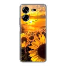 Чохол з Квітами для Tecno POVA 5 (LG7n) (поле соняшників)