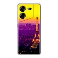 Чохол Ейфелева Вежа на Tecno POVA 5 (LG7n) (Яскрава башня)