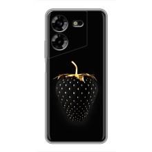 Чохол з зображенням смачної їжі для Tecno POVA 5 (LG7n) (Чорна полуниця)