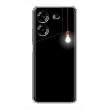 Чохол з картинками на чорному фоні для Tecno POVA 5 (LG7n) (Лампочка)