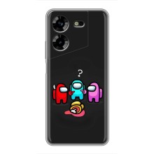 Чехол Амонг Ас для Tecno POVA 5 (LG7n) (AlphaPrint) (Импостер)