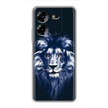 Чохол з картинкою на Tecno POVA 5 (LG7n) (Лев – синій)