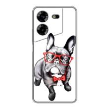 Бампер для Tecno POVA 5 (LG7n) з картинкою "Песики" (В окулярах)