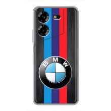 Чехол для Техно ПОВА 5 - с принтом БМВ (AlphaPrint) (Лого BMW)