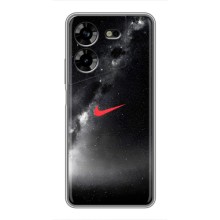 Чехол для Tecno POVA 5 (LG7n) - с принтом Найк (AlphaPrint) (Найк красный)