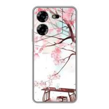 Чохол з картинкою Сакури на Tecno POVA 5 (LG7n) (Чайна церемонія)