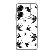 Чехол с птицами на Tecno POVA 5 (LG7n) (VPrint) (Ласточки)