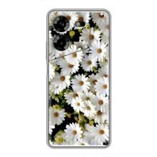 Чохол з ромашками на Tecno POVA 5 (LG7n) (Рамка в ромашках)