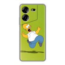 Чехол с Симпсонами для Tecno POVA 5 (LG7n) (VPrint) (Гомер Симпсон)