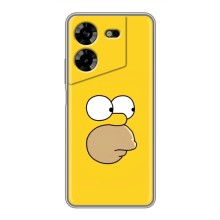 Чехол с Симпсонами для Tecno POVA 5 (LG7n) (VPrint) (Гомер)