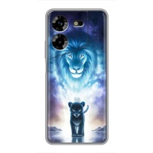 Чехол со Львом для Tecno POVA 5 (LG7n) (VPrint) (Маленький лев)