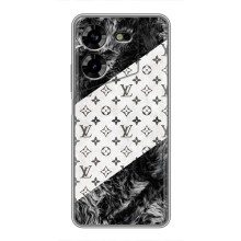 Чохол Стиль Louis Vuitton на Tecno POVA 5 (LG7n) – LV на білому