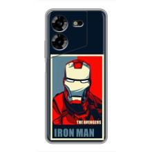 Чохол Супергерой Залізна Людина на Tecno POVA 5 (LG7n) (Art Iron man)