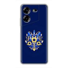 Чохол Укр Символіка для Tecno POVA 5 (LG7n) (Квітучий Герб)