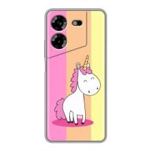 Чохол Unicorn на Tecno POVA 5 (LG7n) (Яскравий Єдинорог)