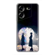 Чехлы Венсдей на Tecno POVA 5 (LG7n) Уэнсдей (AlphaPrint) (Уэнздей и Инид)