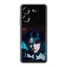 Чехлы Венсдей на Tecno POVA 5 (LG7n) Уэнсдей (AlphaPrint) (взгляд Уэнздей)