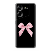 Чехол банты для Tecno POVA 5 (LG7n) – Бант на черном