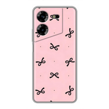 Чехол банты для Tecno POVA 5 (LG7n) – Черные бантики