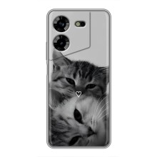 Чехол с рисунком кот на Tecno POVA 5 (LG7n) (Пара котов)