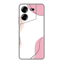 Чехол цветочный дизайн для Tecno POVA 5 (LG7n) – Розовый фон