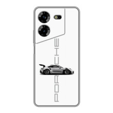 Чохол з авто Порше для Tecno POVA 5 (LG7n) – білий порше