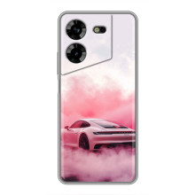 Чохол з авто Порше для Tecno POVA 5 (LG7n) – Рожевий Порше