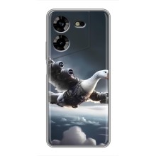 Чехол с мемом Тралалело тралала на Tecno POVA 5 (LG7n) (Бомбардини гусини)