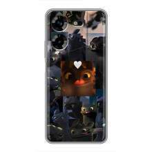 Чохол як приборкати дракона на Tecno POVA 5 (LG7n) (Дракон колаж)