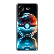 Чехол с Пикачу на Tecno POVA 5 (LG7n) (Мяч Пикачу)