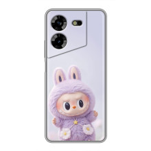 Чехол с принтом Лабубу для Tecno POVA 5 (LG7n) – Фиолетовый Лабубу