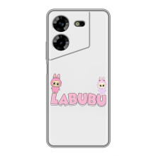 Чехол с принтом Лабубу для Tecno POVA 5 (LG7n) – Логотип Лабубу