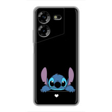 Чохол з принтом Стіч на Tecno POVA 5 (LG7n) – Стіч на чорному