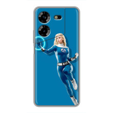 Чехол с принтом Фантастическая четверка для Tecno POVA 5 (LG7n)