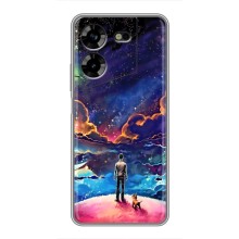 Космические Чехлы для Техно ПОВА 5 (VPrint) (Галактический вид)